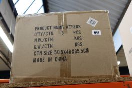 Three as new Nova Harley Luxury Athens leather changing bags.