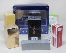 Six assorted parfum/eau de toilette to include Hugo Boss The Scent (100ml), Tommy Girl (50ml),
