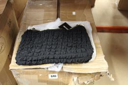 Forty as new Pretty Little Thing textured knot handle shoulder bags in Black.