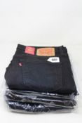 Four pairs of as new Levi's 511 slim jeans (W32/L32).