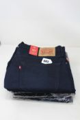 Four pairs of as new Levi's 511 slim jeans (2x W36/L30 2 x W36/L32).
