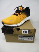 A pair of men's boxed as new Salomon Predict 2 Running Shoes in orange (UK 10).