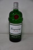 Five bottles of Tanqueray London dry gin (1ltr) (Over 18s only).