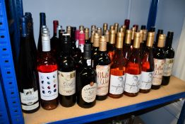 A quantity of assorted wines to include Porto Cruz, Mulled Wine and Wandering Grace (Approximately