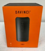 Three boxed as new DaVinci IQ2 Vaporizers in Grey (EAN: 812108031653) (Boxes opened, some cometic da