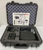 A pre-owned QRC Technologies WBT-3002 Wide Band Transcorder with antennas, cables and power supply i