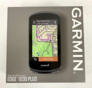 A boxed as new Garmin Edge 1030 Plus GPS Bike Computer (P/N: 010-02424-10 EAN: 753759256289) (Box se