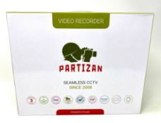 A boxed as new Partizan NVD-411 POE v3.1 Cloud 10 Channel 8MP IP Network Video Recorder.