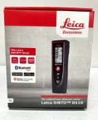 A boxed as new Leica Geosystems DISTO D110 60m Laser Distance Meter (EAN: 7640110694947).