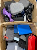 COLLECTION ONLY: A quantity of pre-owned electrical items and accessories to include headphones, JBL
