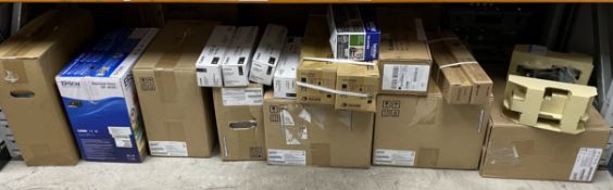 COLLECTION ONLY: A quantity of assorted printers, ink cartridges and related items (All items sold a