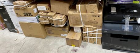 COLLECTION ONLY: A quantity of assorted printers, ink cartridges and related items (All items sold a