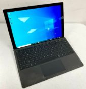 A pre-owned Microsoft Surface Pro 5th Gen in Platinum with Intel Core i7-8650U 1.90GHz CPU, 16GB RAM