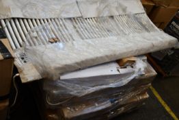 A pallet of as new heaters and tower rails to include Atlantic.