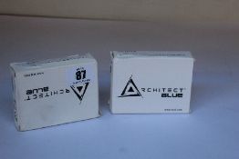 Two boxed as new STid architect blue RFID readers (REF: ARC-AC4, ARCS-A/BT1).