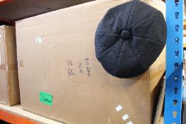 One hundred and forty four men's Royal Stallion eight panel caps in black (Various sizes).