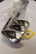 Three as new Callaway Rogue ST Max OS S 56 Wedge Golf Clubs (All Right-handed).