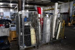 A quantity of miscellaneous reels to include lino and insulation.