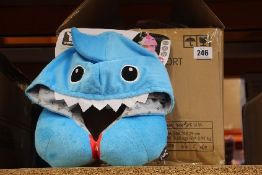 Twelve as new Benbat Baby Shark Travel Friends Neck Pillows with Hoodie.