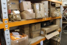 A large quantity of miscellaneous electrical/plumbing items.