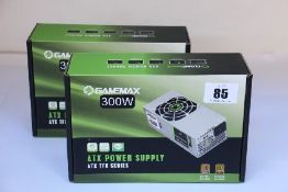 Five boxed as new GameMax 300W ATX power supply's.