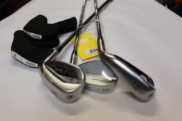 Three as new Ping Golf Clubs to include: 1x Ping G425 S Wedge, 1x Ping Glide Forged 52 10 Wedge