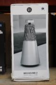 A boxed as new Bang and Olufsen Beosound 2 Smart Speaker 2nd Generation in Aluminium (EAN: