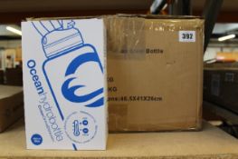 Twelve as new Ocean Hydrobottles Stainless Steel Sports Flasks in Black (950ml/32oz).