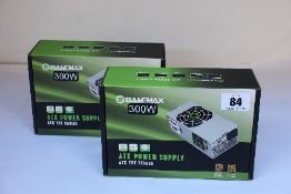 Five boxed as new GameMax 300W ATX power supply's.