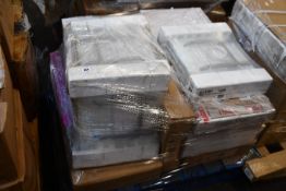A pallet of as new heaters and tower rails to include Atlantic, Sunhouse and Norel.