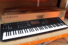 An as new Yamaha MODX7 Plus 76 key Semi-Weighted Keyboard Synthesizer (Comes with UK Charger).