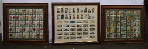 Cigarette Cards - Will's 'Railway Equipment' 50/50 mounted framed & glazed 60cmx 52cm : Gallaher LTD