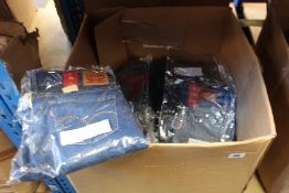 Approximately thirty pairs of as new Levi's jeans in various sizes and styles (NOTE: Mainly Beta