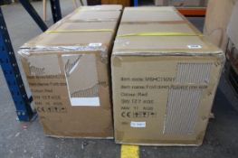 Two boxed as new fold-down Rollators MSHCT9291 (Red).