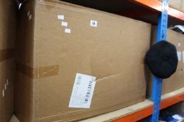 One hundred and forty four men's Royal Stallion eight panel caps in black (Various sizes).