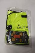 Six high visible green Swim Buoy tow float dry bags and water proof phone case included.