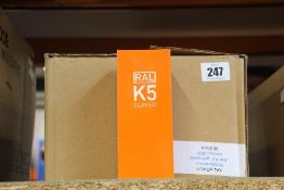 Twenty boxed as new RAL 5 K5 Classic Colour Fan Gloss.
