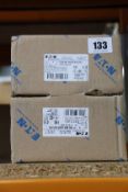 Two boxed as new Eaton Contractor, 75kW/400V (Type: DILM150(RAC24)).