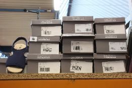 Ten pairs of boxed as new Pavers wide fit stretch sandals (POLY2500) in various sizes and colours (