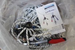 A LiftEvac Descent and Rescue Device.