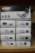 Nine boxed as new King Main Shell Bearings STD for Ford (REF: MB5675AM, EAN: 611500544538).