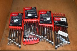 Five as new Mac Precision Torque 14-piece metric combination wrench sets.