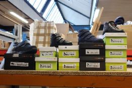Four pairs of children's boxed as new Calzamedi boots in black 4201.0101 (EU 27 W4 x2, EU 28 W6