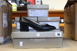 Six Pairs of as new Peter Kaiser Pammi Heels in Black (Sizes: 1x UK 4, 2x UK 5, 1x UK 5.5, 1x UK 6.