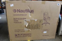 A boxed as new Nautilus Titan PU Executive Chain in Brown.