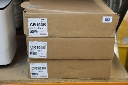 Three as new Electrak CR103 Floor Boxes.