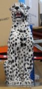An as new 'Snowy' Exclusive large ceramic white leopard statue.