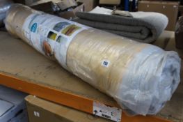 A Dormeo Options Hybrid mattress (Probably double, packaging split and has some markings, viewing