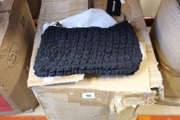 Forty as new Pretty Little Thing textured knot handle shoulder bags in black.