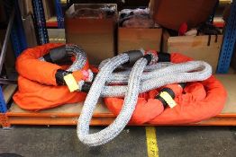 Two Cortland Toro Towing Ropes for Heavy Duty Towing, 2-1/4